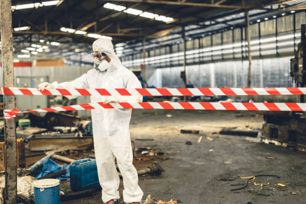 Professional Trauma Scene Cleanup technician working in Hillsdale, IN